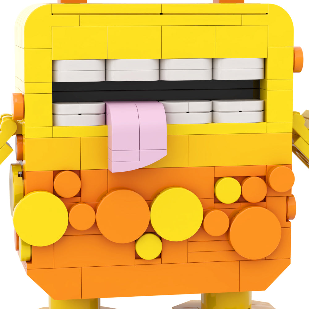 Garten of Banban 3 Yellow Mars building blocks kit with compatible bricks