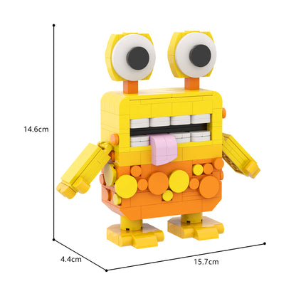 Garten of Banban 3 Yellow Mars building blocks kit with compatible bricks