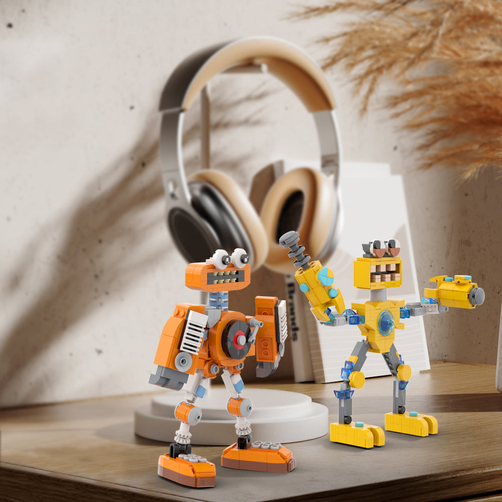 MOC My Singing Monsters Wubbox building blocks kit compatible bricks