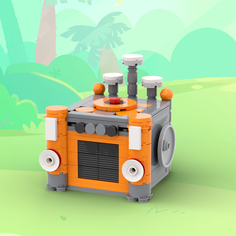 MOC My Singing Monsters Wubbox House building blocks kit with compatible bricks