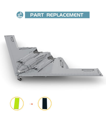MOC-141726 1:72 Scale B-2 Spirit Ghost Bomber