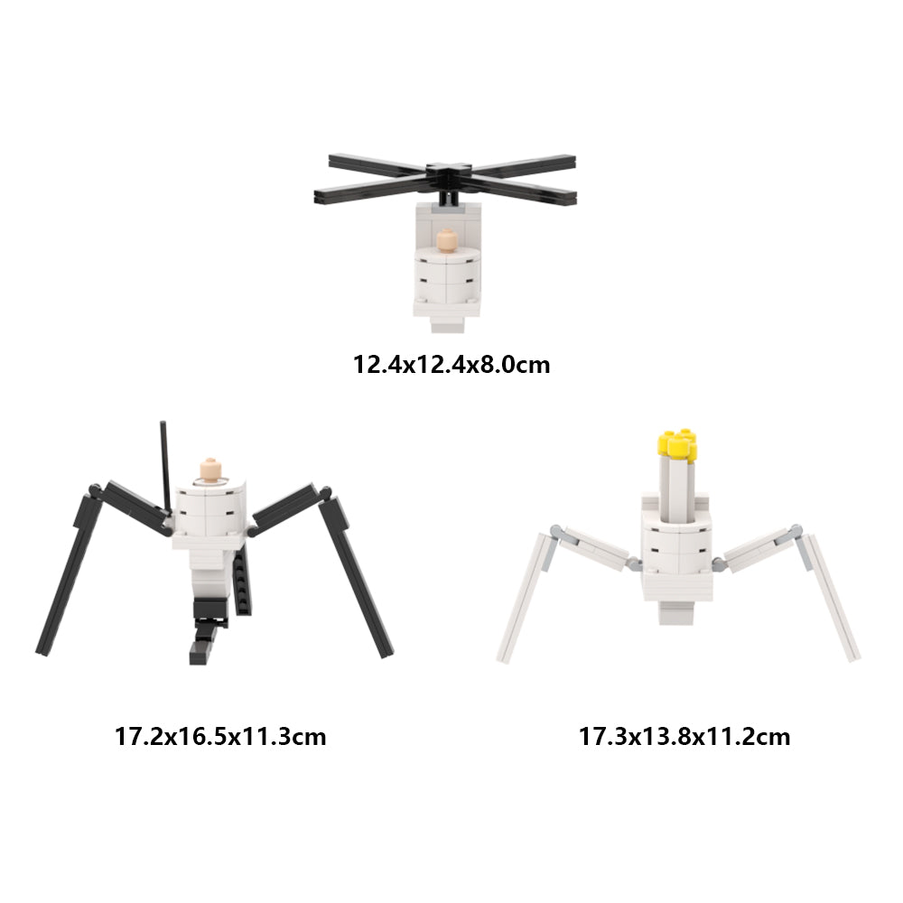 MOC Skibidi Toilet Spider Skibidi Toilet Skibidi Toilet Helicopter Skibidi Toilet Hydra