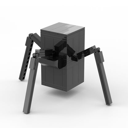 MOC Skibidi Toilet Speaker Strider building blocks kit with compatible bricks