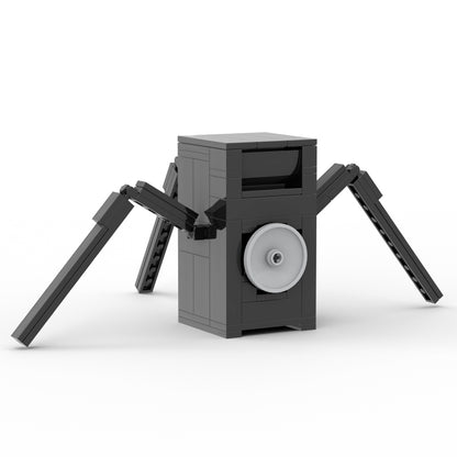 MOC Skibidi Toilet Speaker Strider building blocks kit with compatible bricks