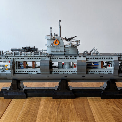 MOC-139272 U-Boat Type VIIC building blocks set with compatible bricks