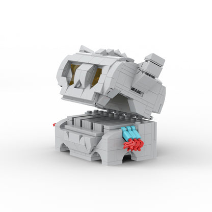 MOC Mimic Chests from the Legend of Zelda: Tears of the Kingdom mimic building blocks kit with compatible bricks