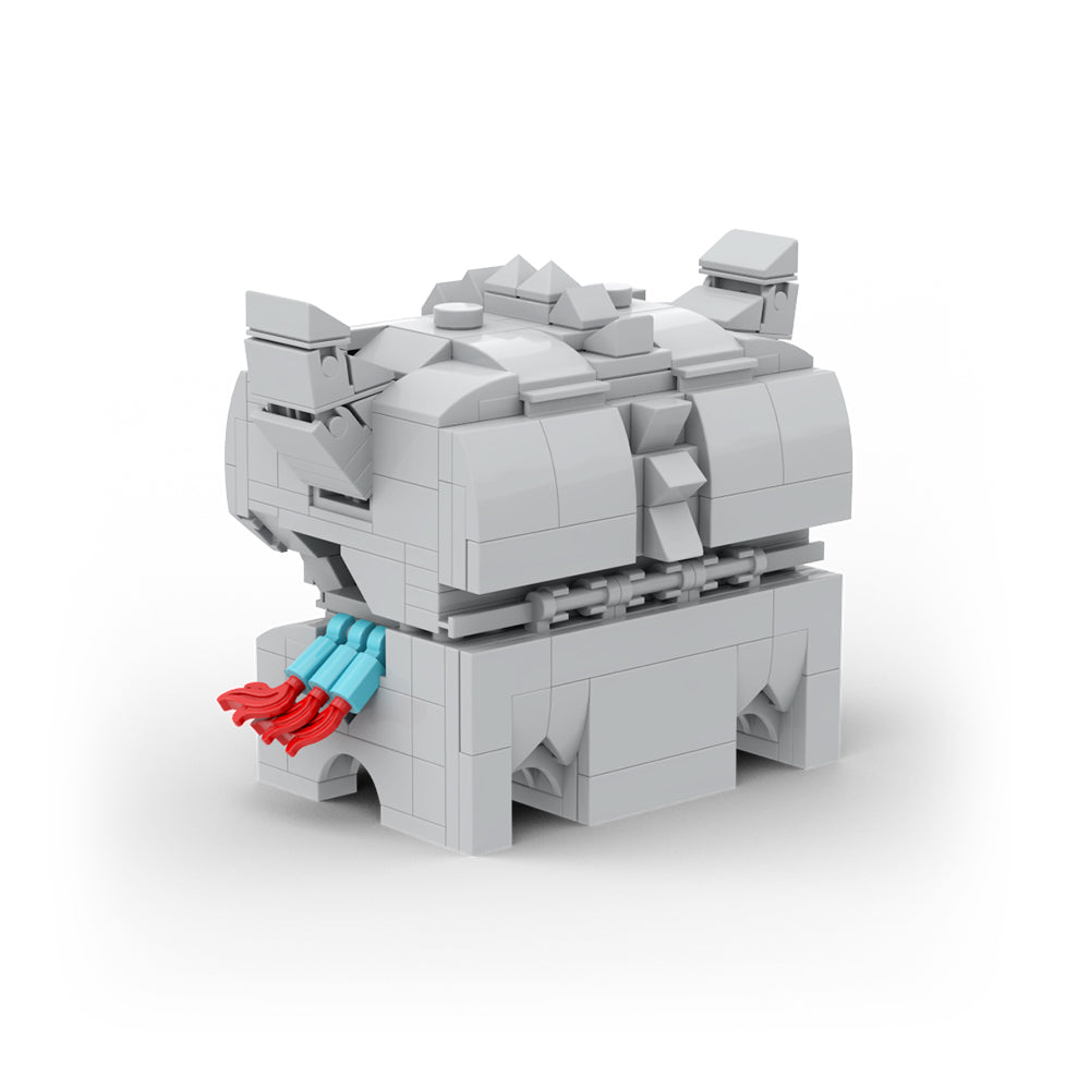 MOC Mimic Chests from the Legend of Zelda: Tears of the Kingdom mimic building blocks kit with compatible bricks