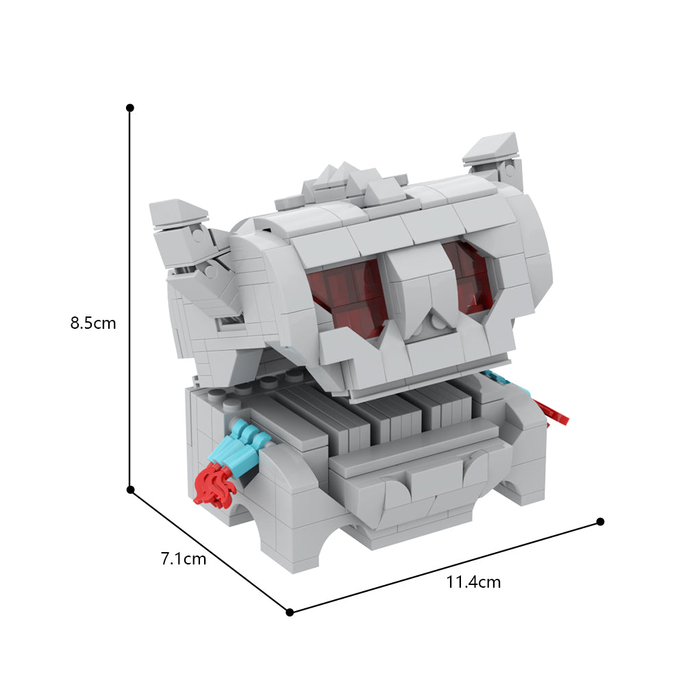 MOC Mimic Chests from the Legend of Zelda: Tears of the Kingdom mimic building blocks kit with compatible bricks