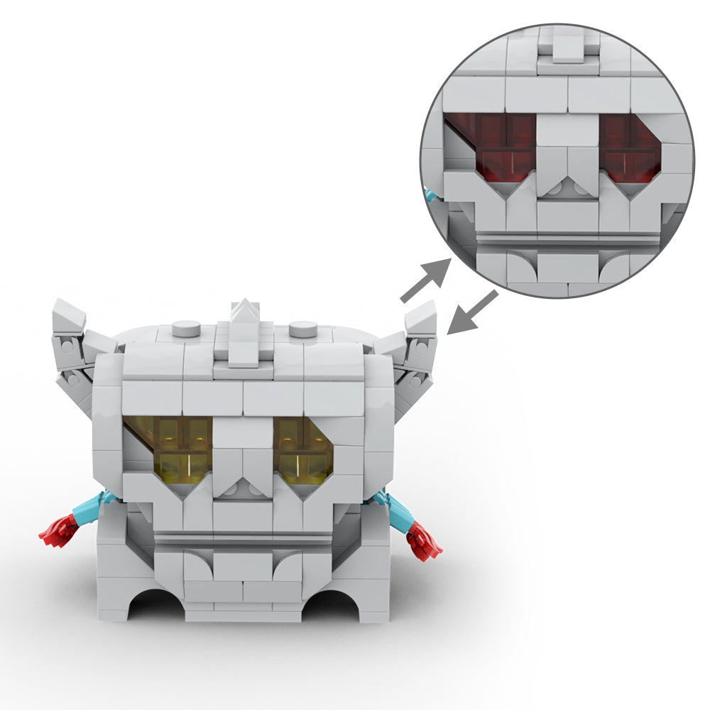 MOC Mimic Chests from the Legend of Zelda: Tears of the Kingdom mimic building blocks kit with compatible bricks