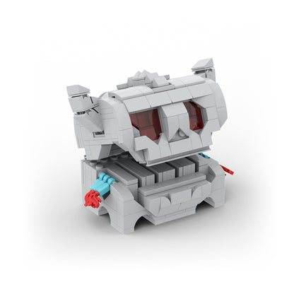 MOC Mimic Chests from the Legend of Zelda: Tears of the Kingdom mimic building blocks kit with compatible bricks