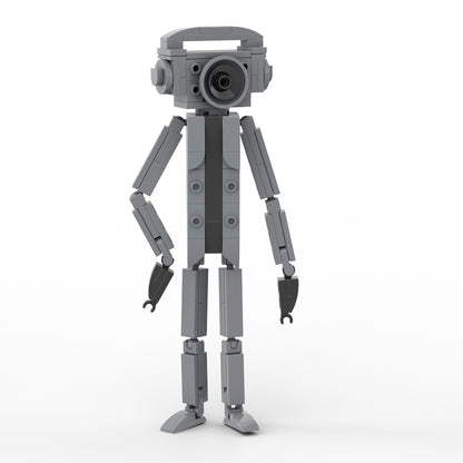 MOC Skibidi Toilet Radioman building blocks kit with compatible bricks