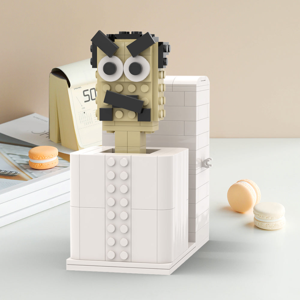 MOC Skibidi Toilet G-Man Toilet blocks kit with compatible bricks