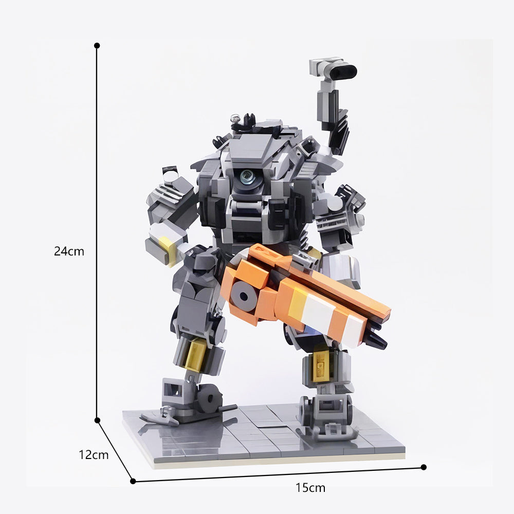 MOC Titanfall 2 Ion-class Titan building blocks set with compatible bricks