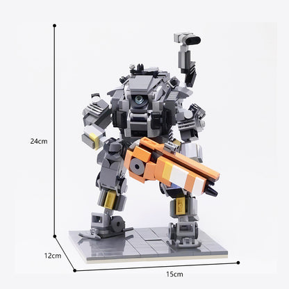 MOC Titanfall 2 Ion-class Titan building blocks set with compatible bricks