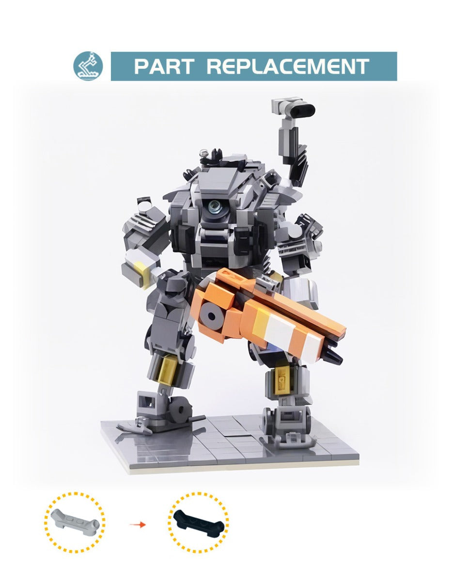 MOC Titanfall 2 Ion-class Titan building blocks set with compatible bricks