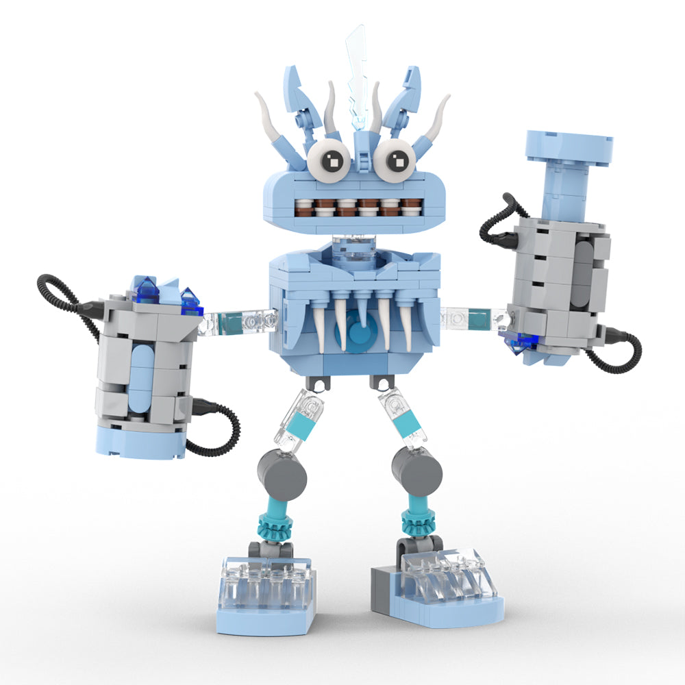 MOC My Singing Monsters Water Wubbox building blocks set with compatible bricks