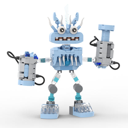 MOC My Singing Monsters Water Wubbox building blocks set with compatible bricks