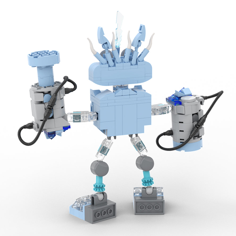 MOC My Singing Monsters Water Wubbox building blocks set with compatible bricks