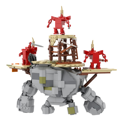 MOC The Legend of Zelda: Tears of the Kingdom Battle Talus building blocks set with compatible bricks