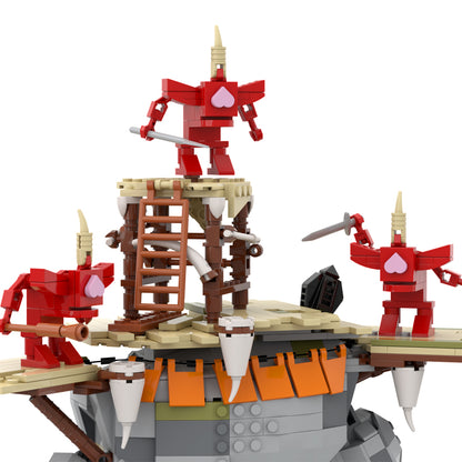 MOC The Legend of Zelda: Tears of the Kingdom Battle Talus building blocks set with compatible bricks
