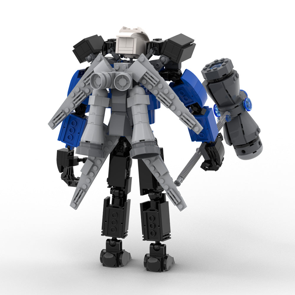 MOC Skibidi Toilet gaint upgraded titan cameraman 405 Pcs