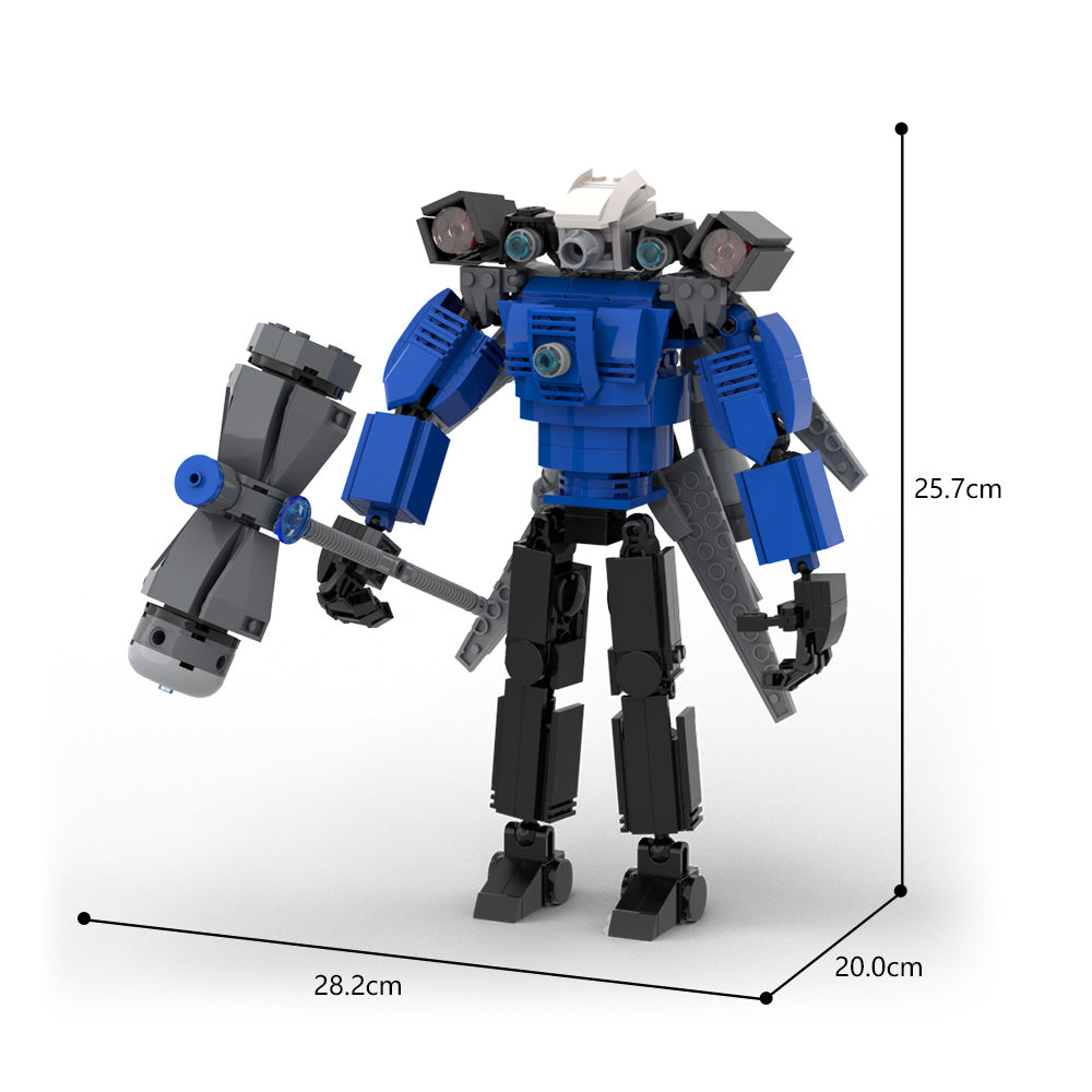 MOC Skibidi Toilet gaint upgraded titan cameraman 405 Pcs