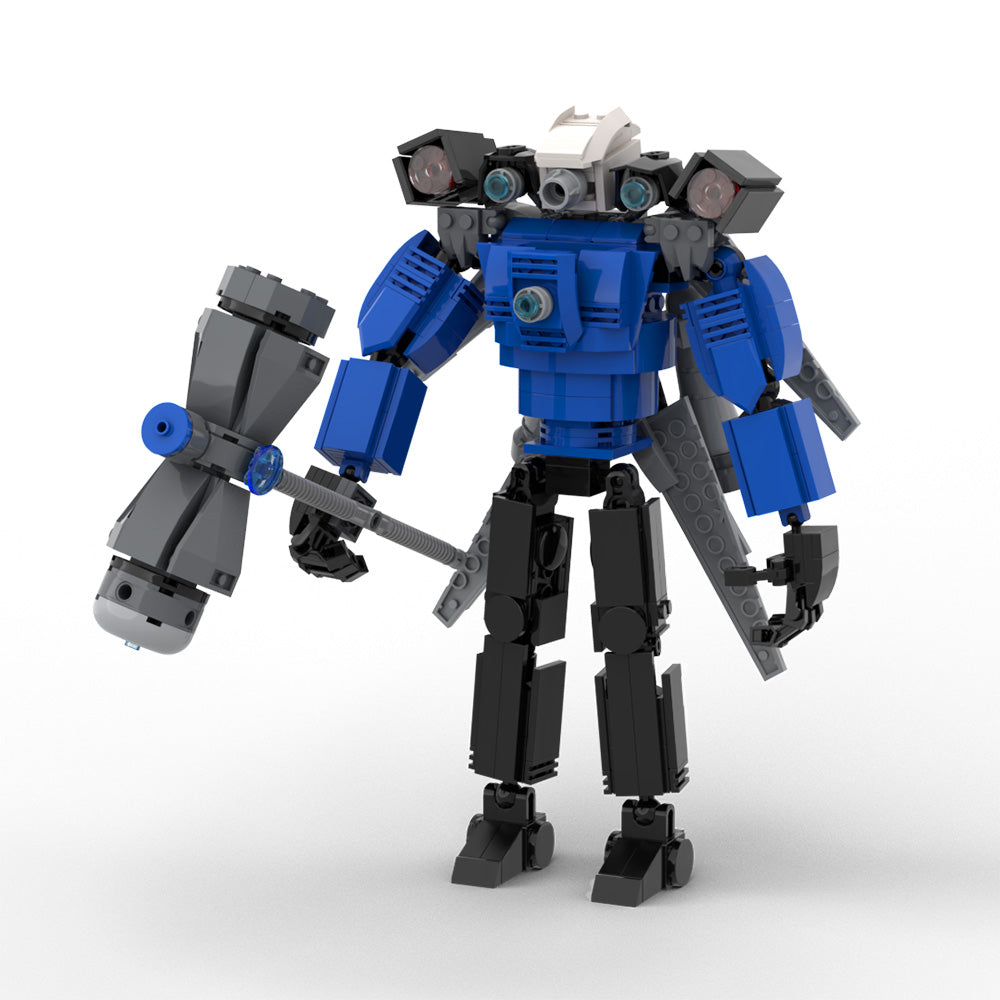 MOC Skibidi Toilet gaint upgraded titan cameraman 405 Pcs