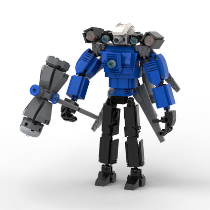 MOC Skibidi Toilet gaint upgraded titan cameraman 405 Pcs