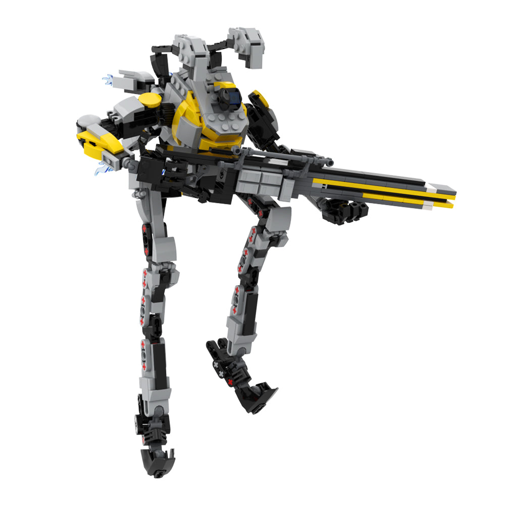 MOC Titanfall Northstar Prime building blocks set with compatible bricks