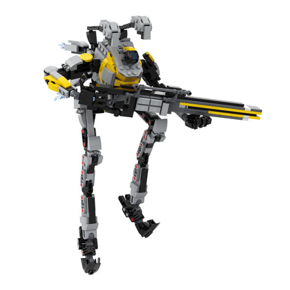 MOC Titanfall Northstar Prime building blocks set with compatible bricks