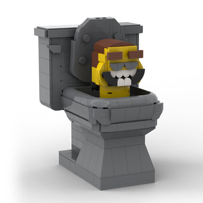 MOC Skibidi Toilet set with compatible bricks