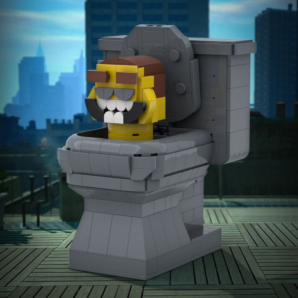 MOC Skibidi Toilet set with compatible bricks