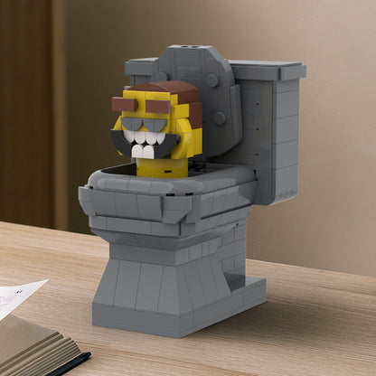 MOC Skibidi Toilet set with compatible bricks