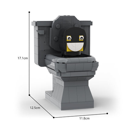 MOC Skibidi Toilet building blocks set with compatible bricks