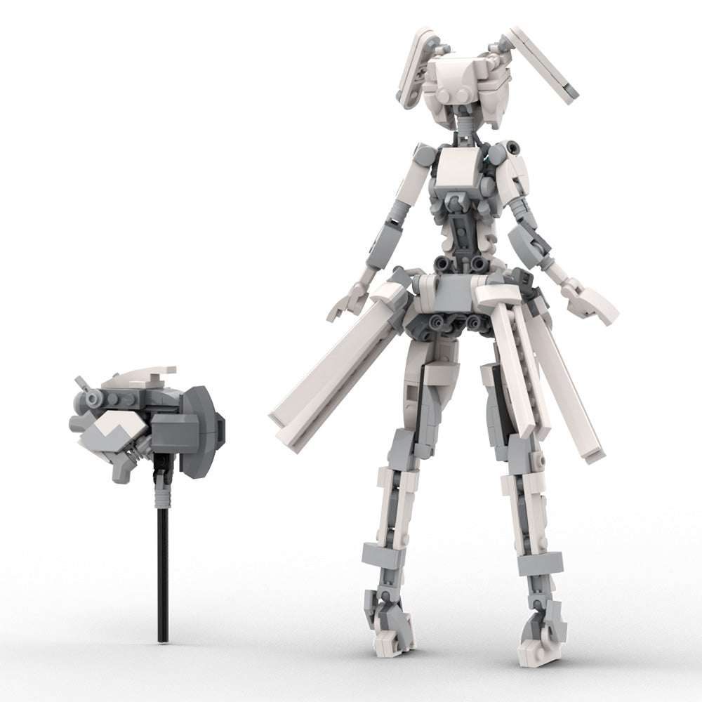 MOC Suit Robot Girl Building block set