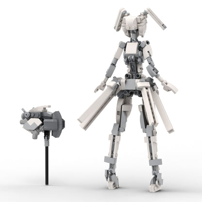 MOC Suit Robot Girl Building block set