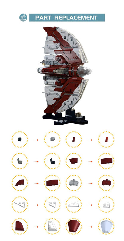 MOC-154120 Star Wars Ahsoka Tano's T-6 Jedi Shuttle
