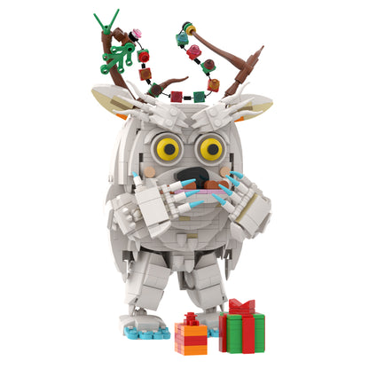 MOC Yeti toy Snow monsters building blocks kit with compatible bricks