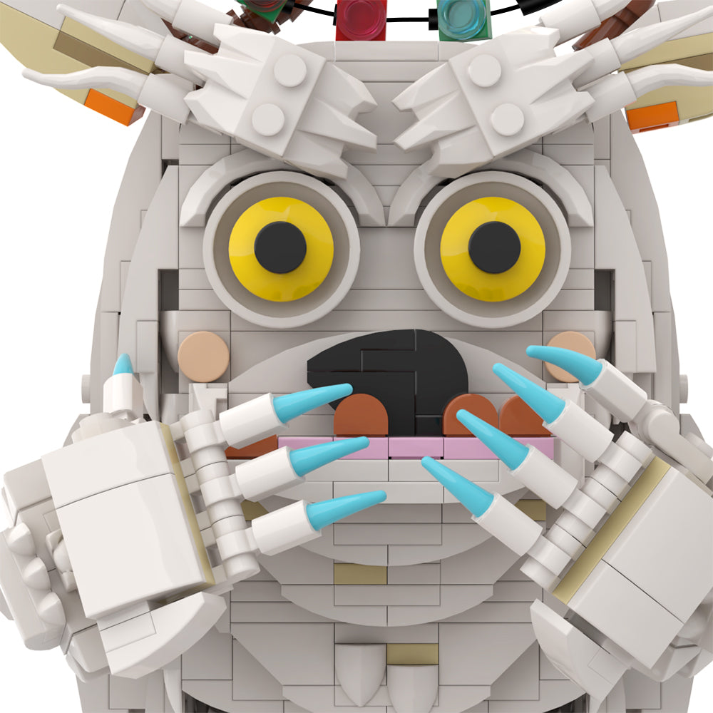 MOC Yeti toy Snow monsters building blocks kit with compatible bricks