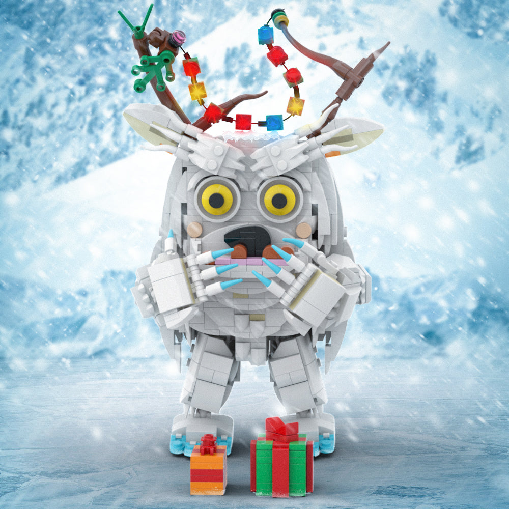 MOC Yeti toy Snow monsters building blocks kit with compatible bricks
