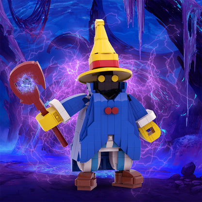 MOC Final Fantasy Black Mage building blocks kit with compatible bricks