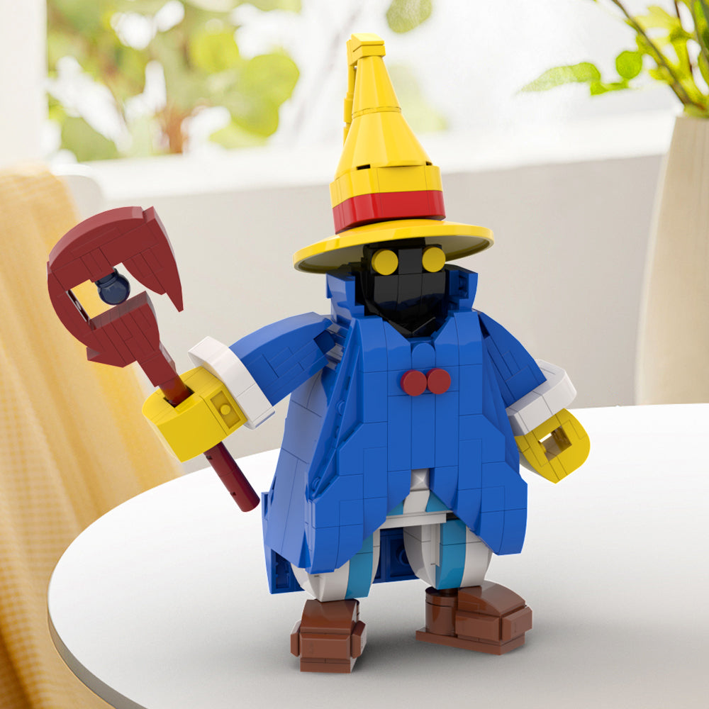 MOC Final Fantasy Black Mage building blocks kit with compatible bricks