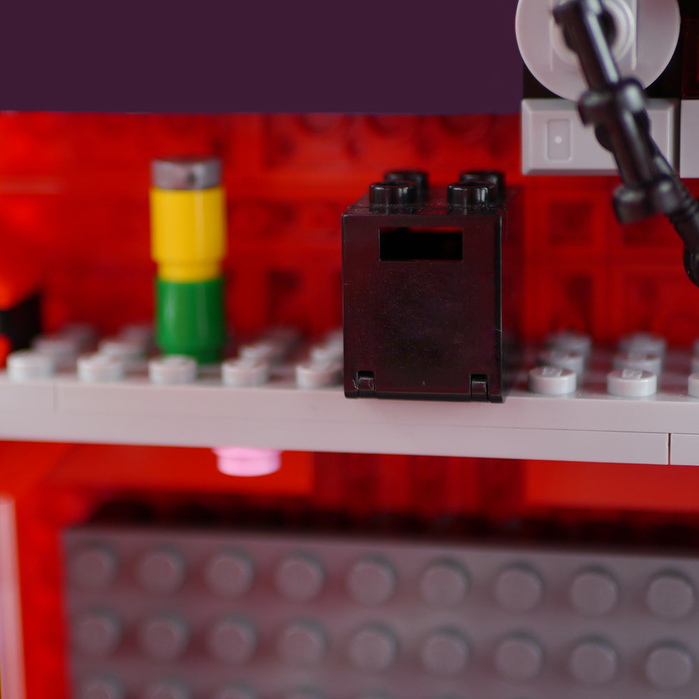 MOC-155550 London Red Telephone Box building blocks kit with compatible bricks