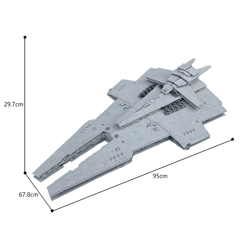 MOC-153622 Star Wars UCS Harrower-Class Dreadnought building blocks set with compatible bricks