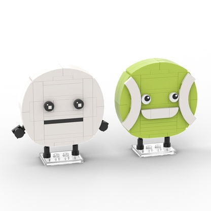 MOC  BFDI Characters: Woody, Pin, Needle, Teardrop Building Set 511 Pieces