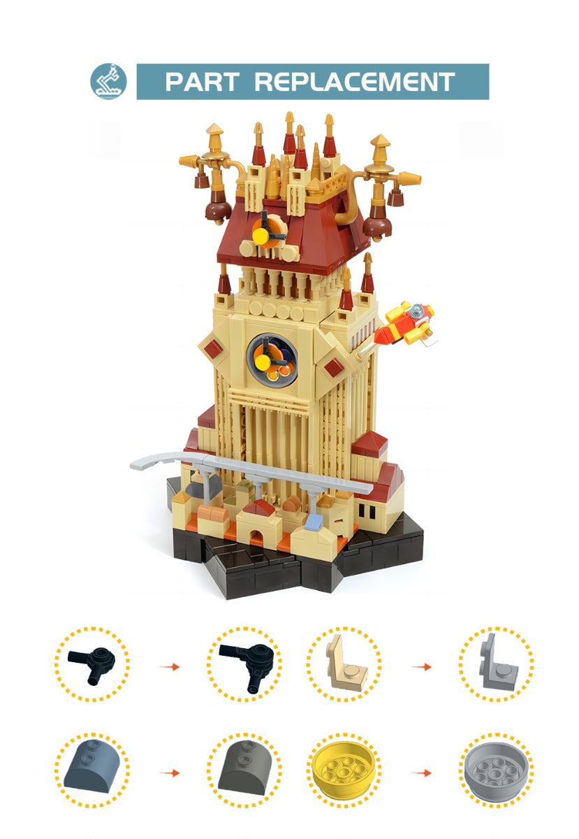 MOC-100918 Kingdom Hearts: Twilight Town Clock Tower