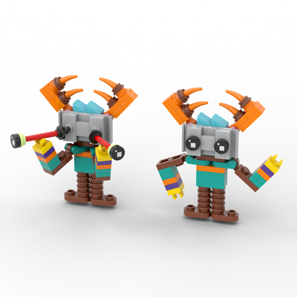 MOC My Singing Monsters Gold Epic Wubbox Knurv Buzzinga and Epic Jam Boree