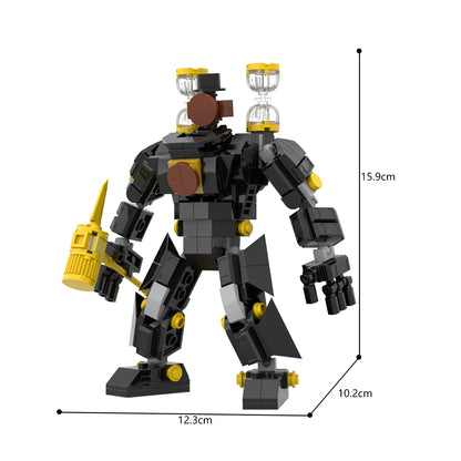 MOC 308 Pcs Skibidi Toilet Clockmen Mech