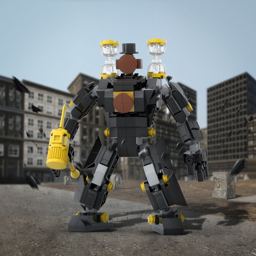 MOC 308 Pcs Skibidi Toilet Clockmen Mech