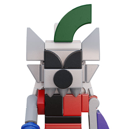 MOC FNAF shattered Glamrock Monty Montgomery Gator Glamrock Roxy Roxanne Wolf Glamrock Chica